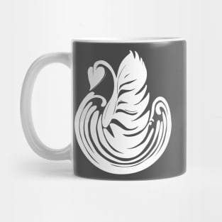 Barista Latte Art Coffee lovers Swan LATTE Mug